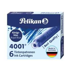 Patroane cerneală 4001, dimensiune standard, culoare albastru royal, set 6