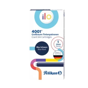 Patroane cerneală ilo, dimensiune mare, culoare albastru închis, set 5/cutie