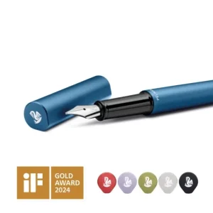 Alternative view of Stilou Ineo Elements Ocean Blue, peniță M, în cutie metalică pentru cadou