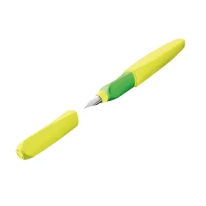 Stilou Twist, peniță M, galben neon, blister